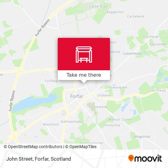 John Street, Forfar map