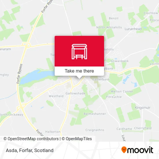 Asda, Forfar map