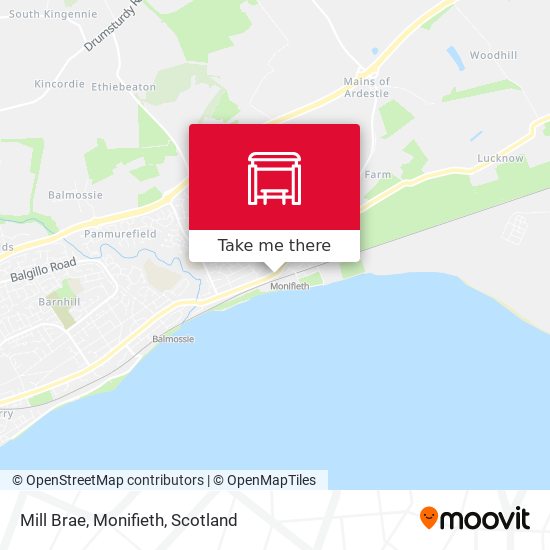Mill Brae, Monifieth map