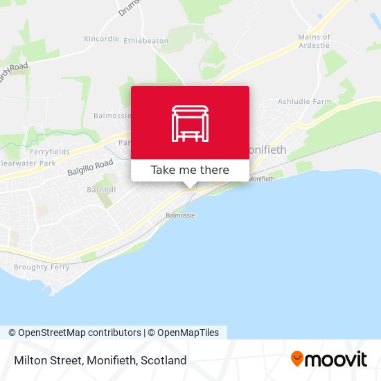 Milton Street, Monifieth map