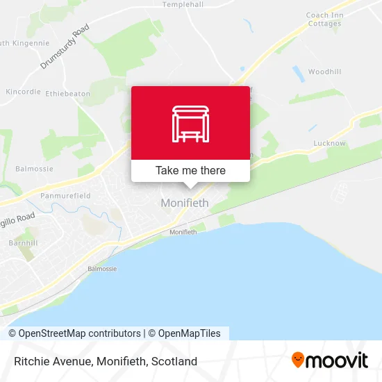 Ritchie Avenue, Monifieth map