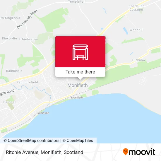Ritchie Avenue, Monifieth map