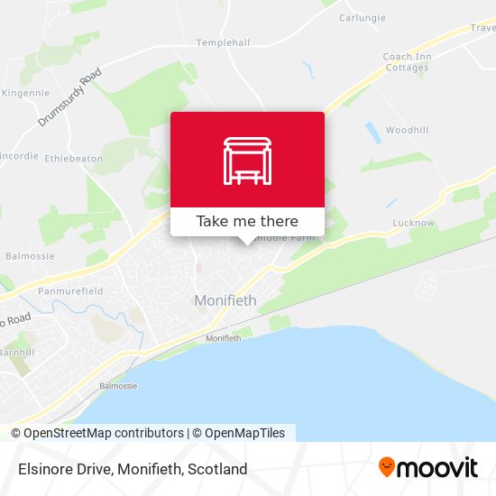 Elsinore Drive, Monifieth map
