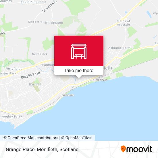 Grange Place, Monifieth map