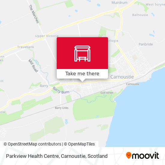 Parkview Health Centre, Carnoustie map