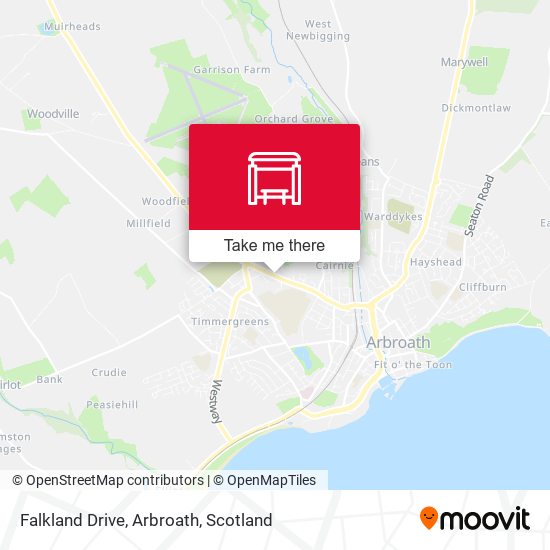 Falkland Drive, Arbroath map