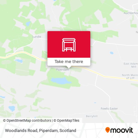 Woodlands Road, Piperdam map