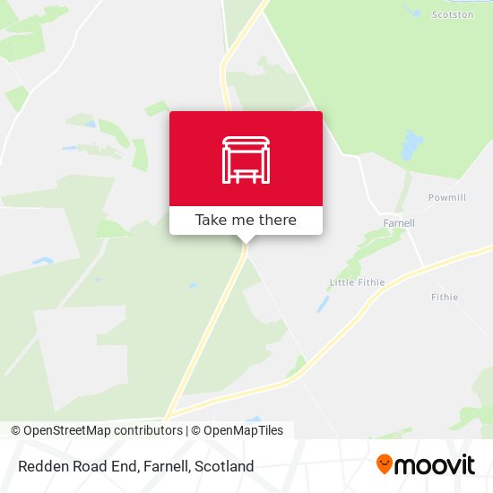 Redden Road End, Farnell map