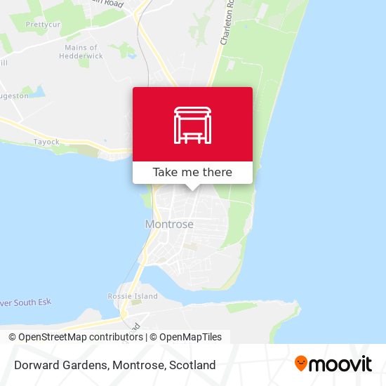 Dorward Gardens, Montrose map