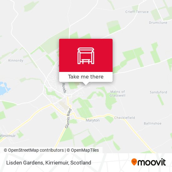 Lisden Gardens, Kirriemuir map