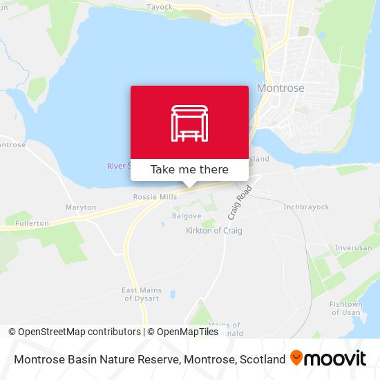 Montrose Basin Nature Reserve, Montrose map