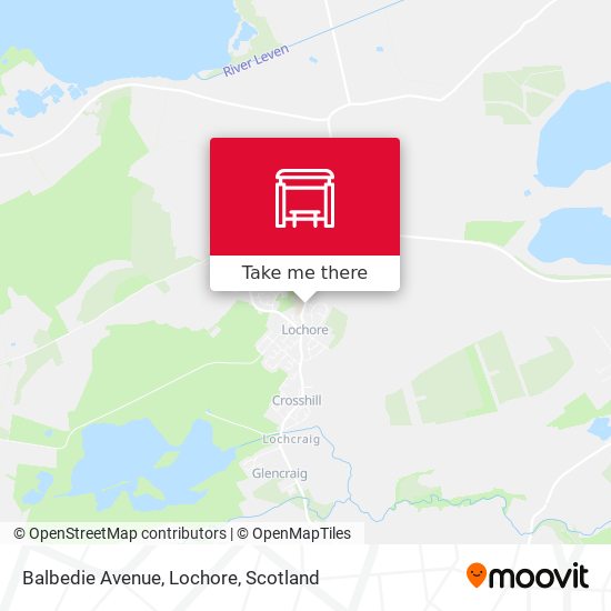Balbedie Avenue, Lochore map