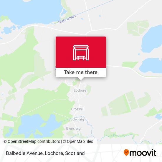 Balbedie Avenue, Lochore map