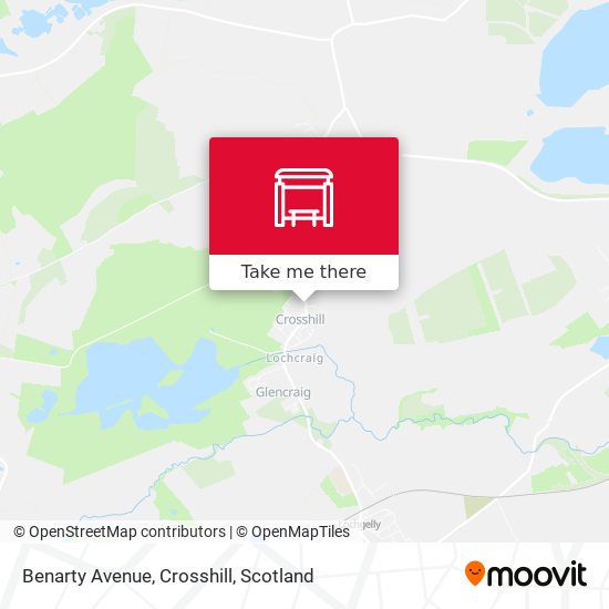 Benarty Avenue, Crosshill map