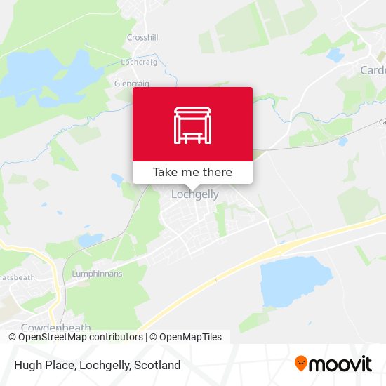 Hugh Place, Lochgelly map