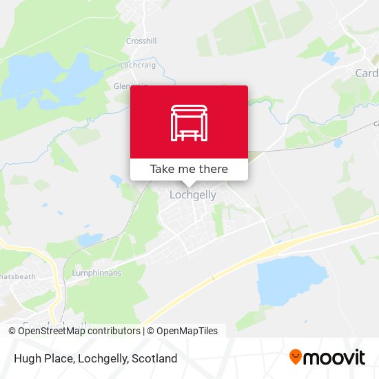Hugh Place, Lochgelly map