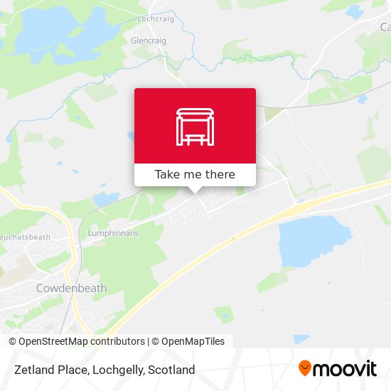 Zetland Place, Lochgelly map