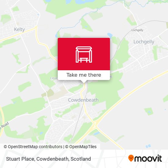 Stuart Place, Cowdenbeath map