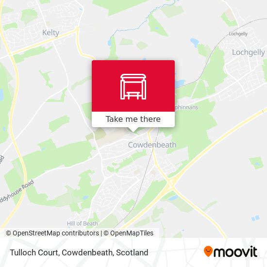 Tulloch Court, Cowdenbeath map