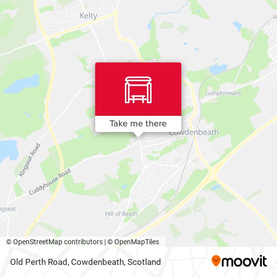 Old Perth Road, Cowdenbeath map