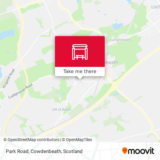Park Road, Cowdenbeath map