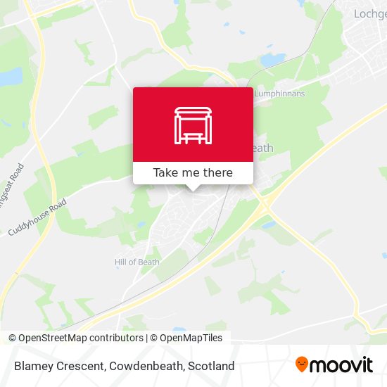 Blamey Crescent, Cowdenbeath map