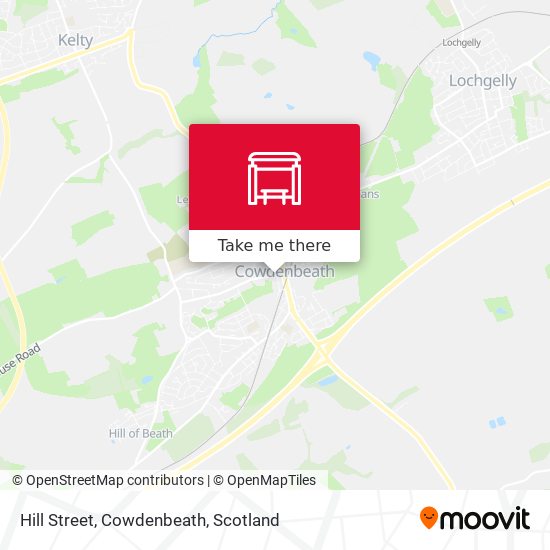 Hill Street, Cowdenbeath map