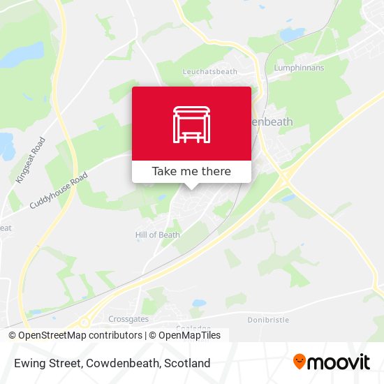 Ewing Street, Cowdenbeath map