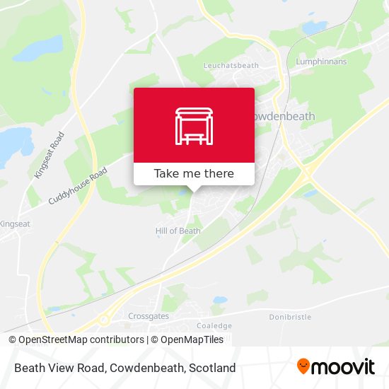 Beath View Road, Cowdenbeath map