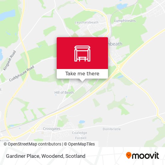 Gardiner Place, Woodend map