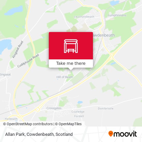 Allan Park, Cowdenbeath map