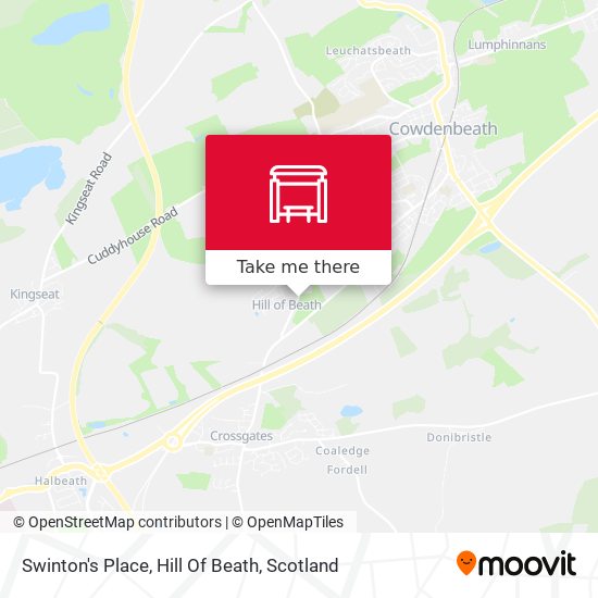Swinton's Place, Hill Of Beath map