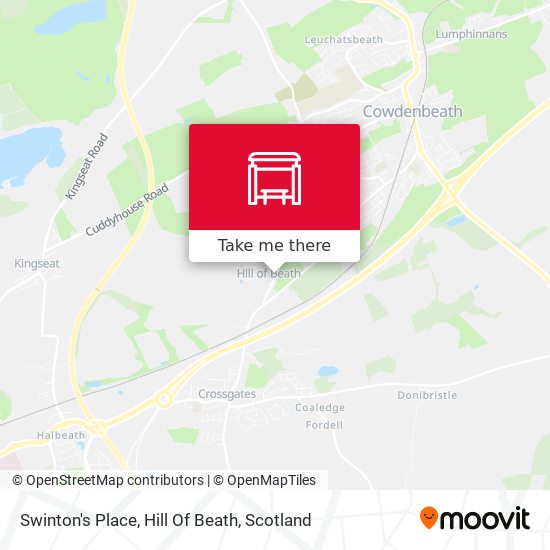 Swinton's Place, Hill Of Beath map