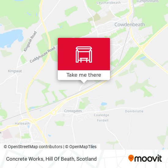Concrete Works, Hill Of Beath map