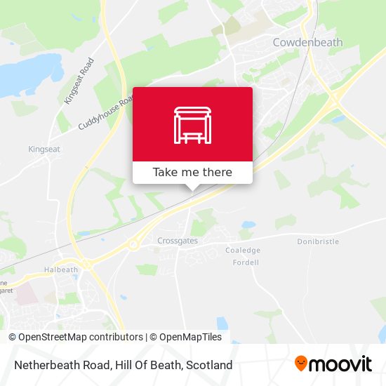 Netherbeath Road, Hill Of Beath map