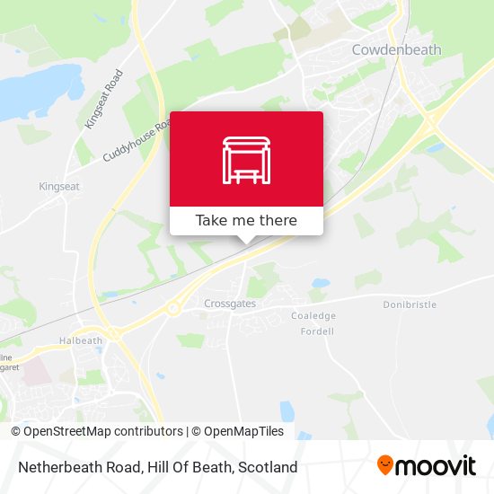 Netherbeath Road, Hill Of Beath map