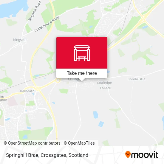 Springhill Brae, Crossgates map