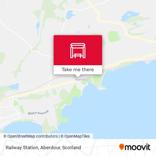 Railway Station, Aberdour map