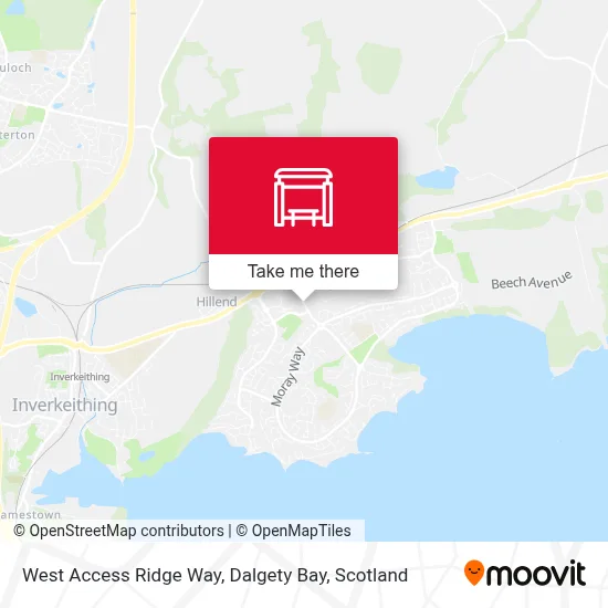 West Access Ridge Way, Dalgety Bay map