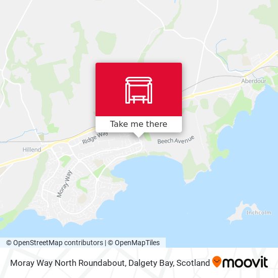 Moray Way North Roundabout, Dalgety Bay map