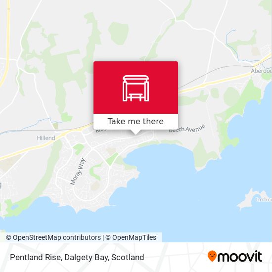 Pentland Rise, Dalgety Bay map