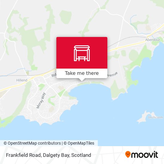 Frankfield Road, Dalgety Bay map