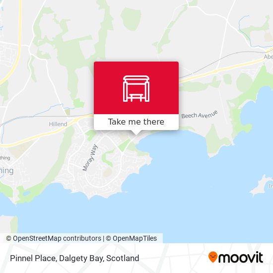 Pinnel Place, Dalgety Bay map