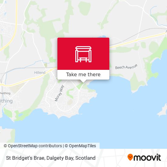 St Bridget's Brae, Dalgety Bay map