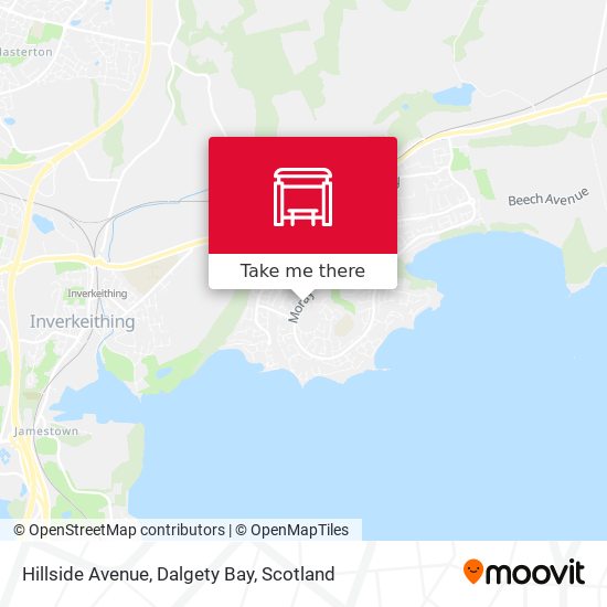 Hillside Avenue, Dalgety Bay map