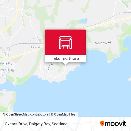 Oxcars Drive, Dalgety Bay map