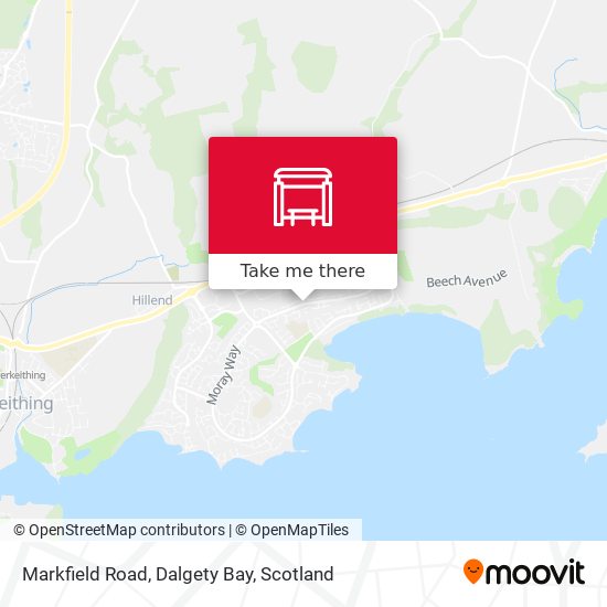 Markfield Road, Dalgety Bay map