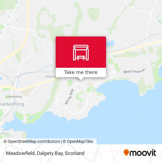 Meadowfield, Dalgety Bay map