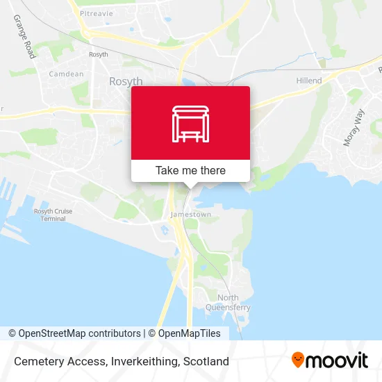 Cemetery Access, Inverkeithing map