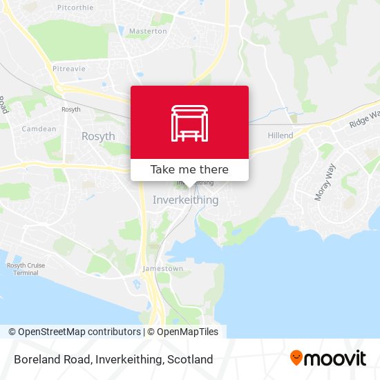 Boreland Road, Inverkeithing map